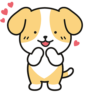 Meongbae excited with hearts