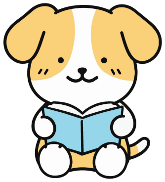Meongbae reading a storybook